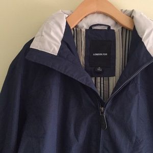 London Fog Unisex Navy Raincoat